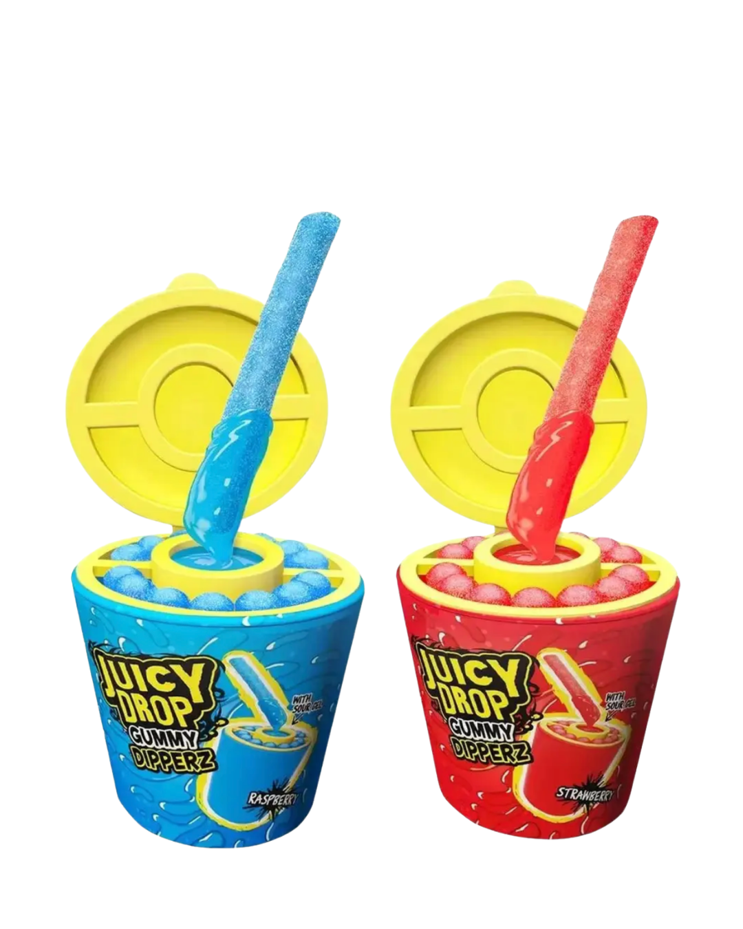 Juicy Drop Gummy Dipperz Cups Gummies Gel Super Acidulé