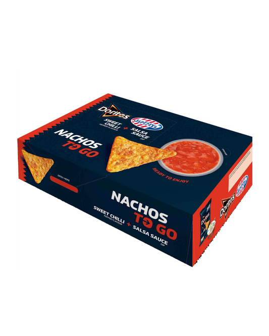 Doritos Nacho to go  & JIMMY's Chili Salsa sauce