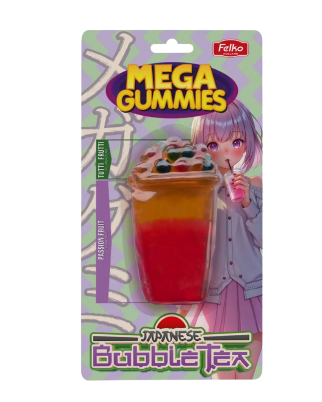 Mega Gummies – Japanese Bubble Tea (Passion Fruit)