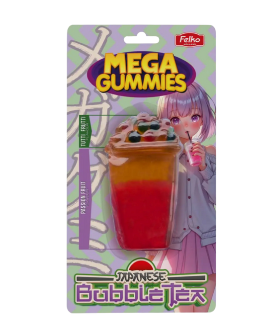 Mega Gummies – Japanese Bubble Tea (Passion Fruit)