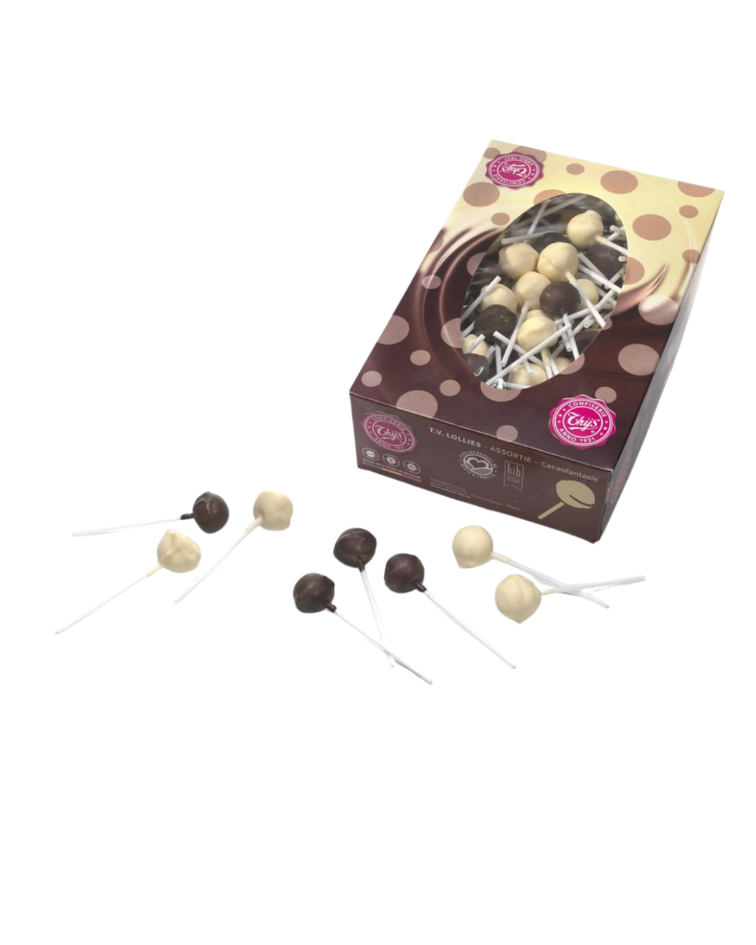 Sucettes Chocolat & Vanille