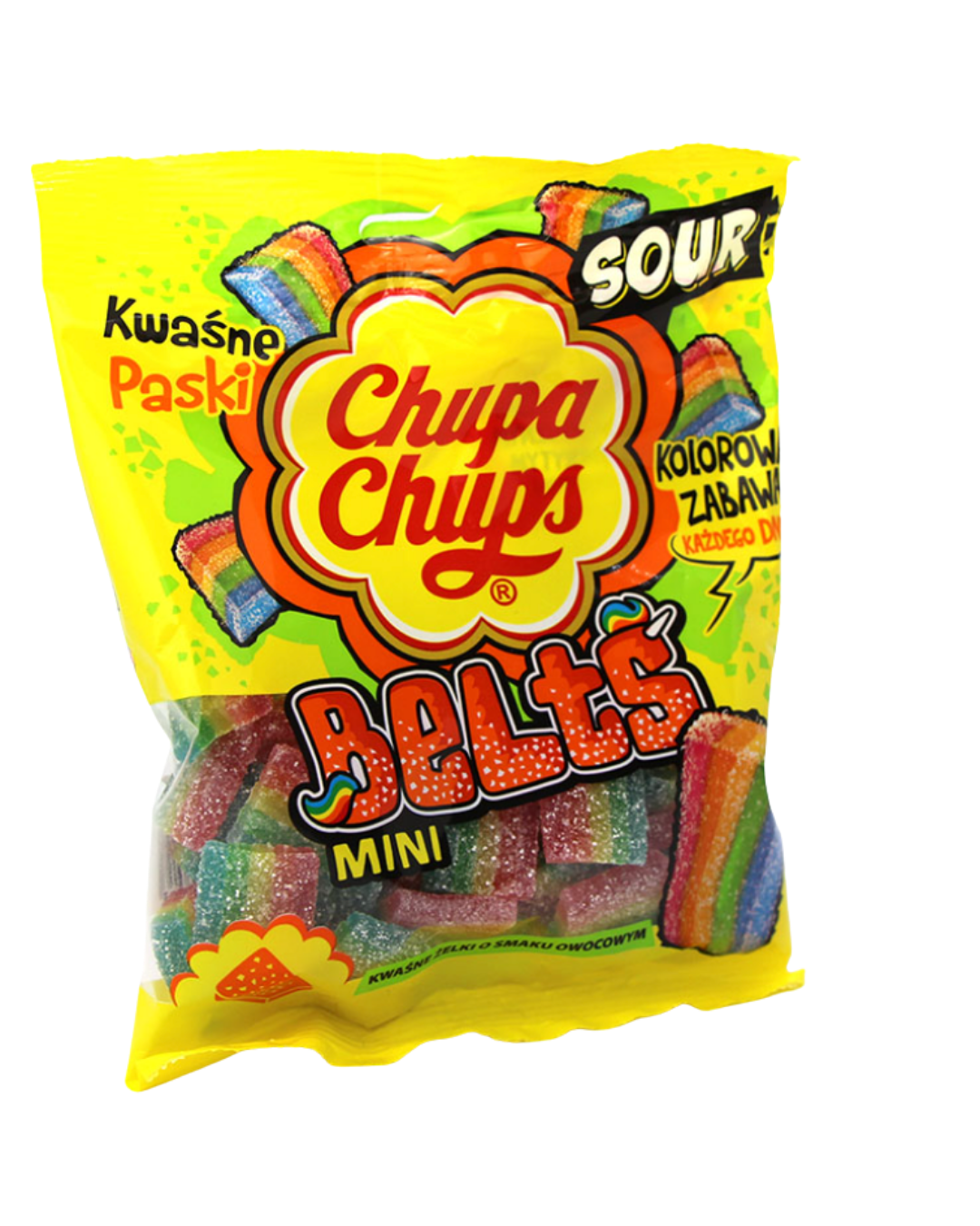 Chupa Chups Belts Mini – Sour Rainbow