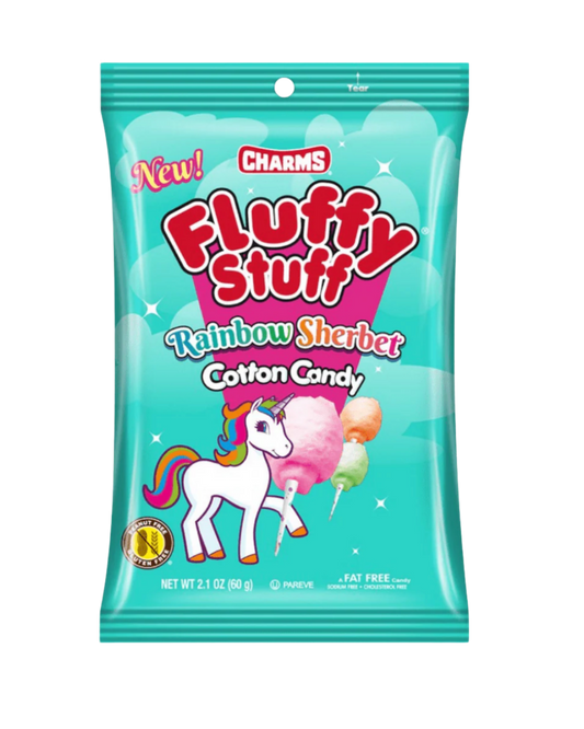 Charm's Fluffy Stuff Cotton Candy Rainbow Sherbet