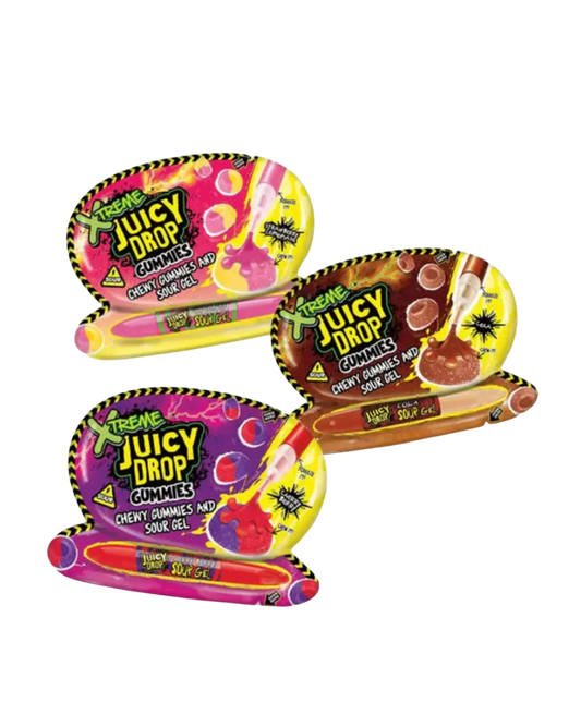 Juicy Drop Gummies  Bonbons à Mâcher + Gel Acidulé