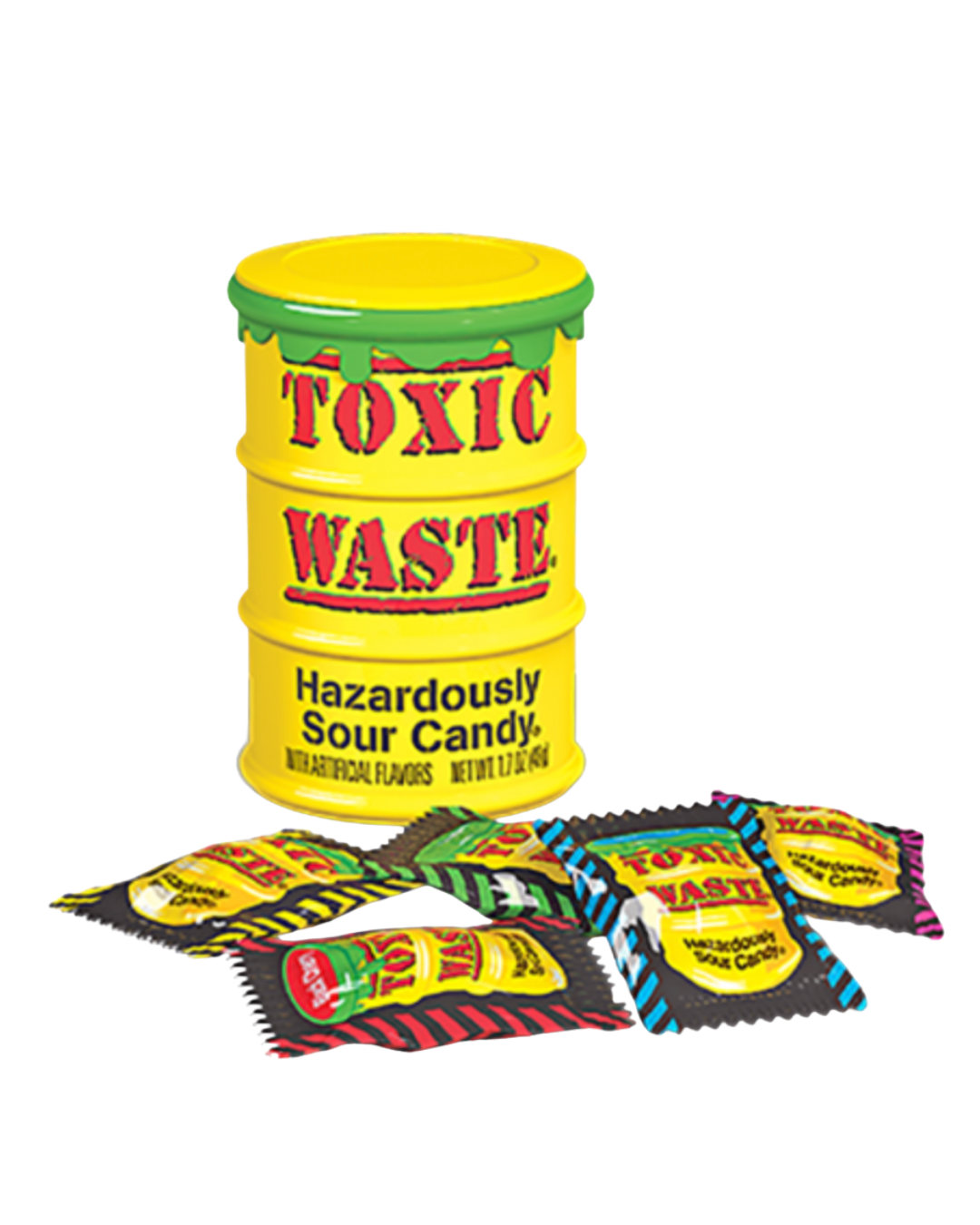 Toxic Waste Hazardously Sour Candy Assortiment Jaune