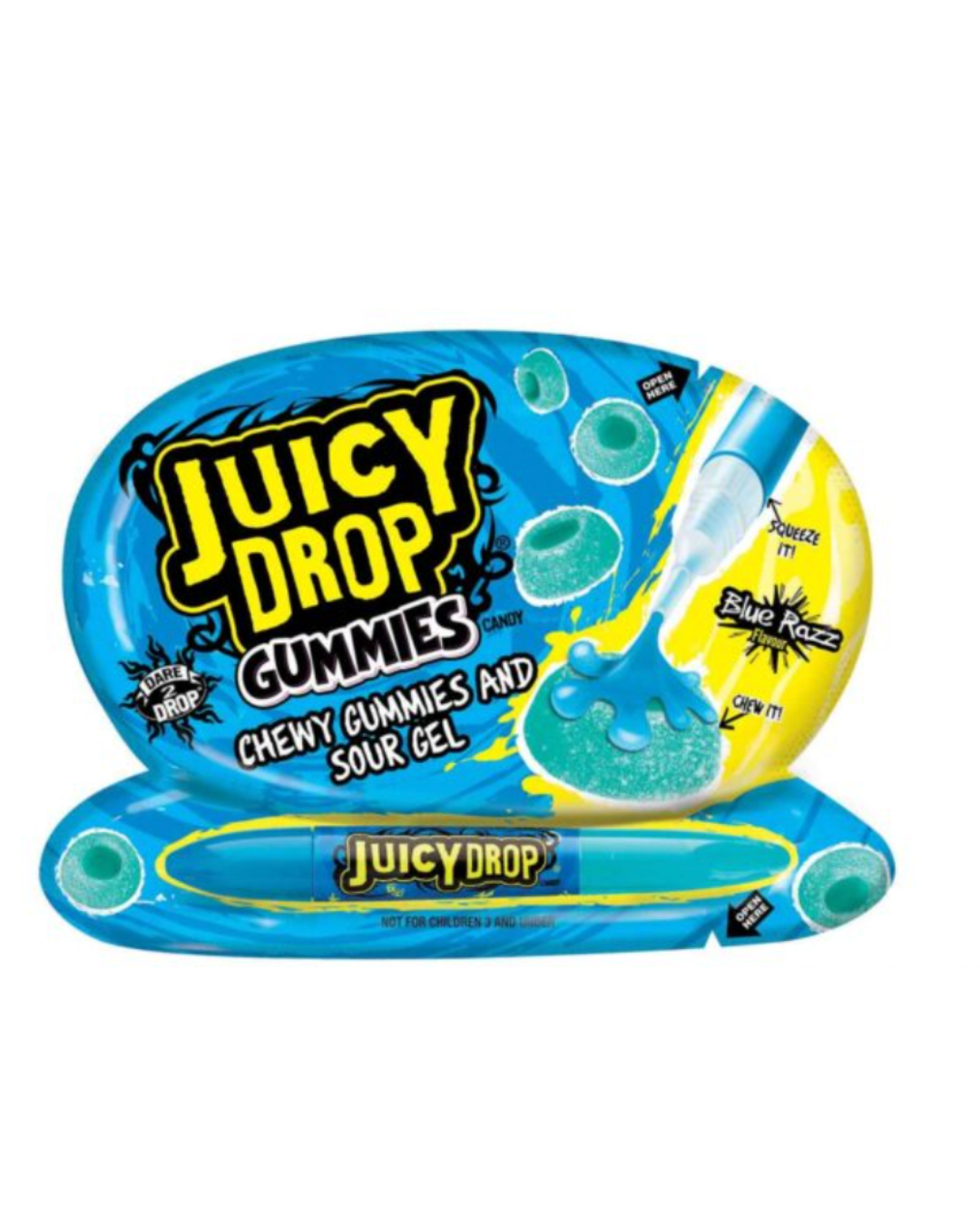 Juicy Drop Gummies – Blue Razz